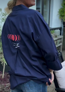 Wow - Luna Shirt Moon - Marine Blue