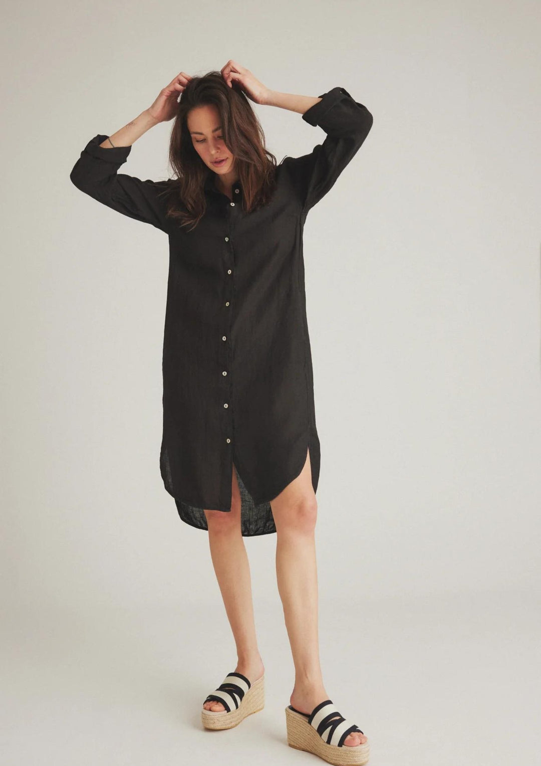 Luxzuz - Osa Long Skjorte - Black