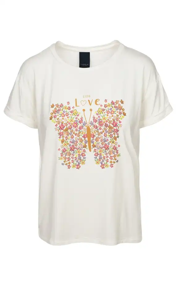 Luxzuz  - Love T-shirt - Cream