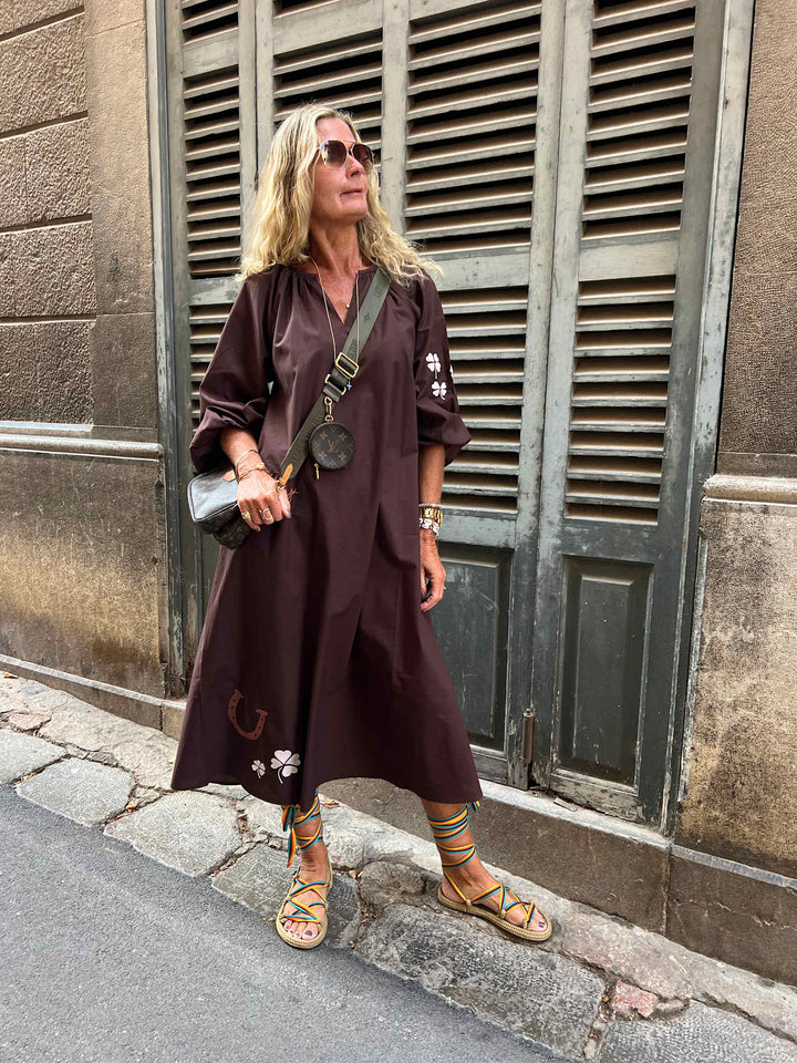 Wow - The Good Luck Dress - Chocolate Brown