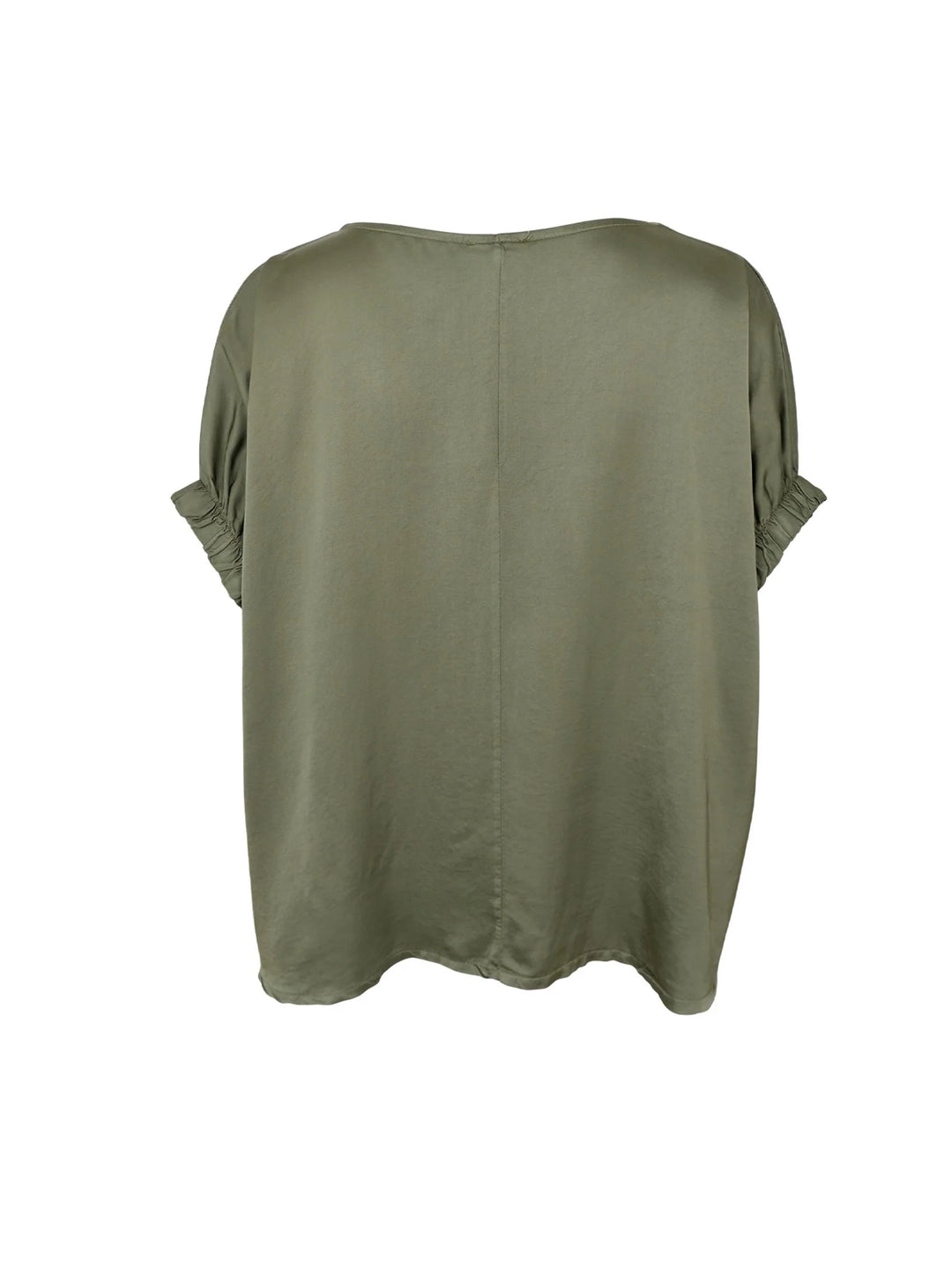 Black Colour - BC Mabel Blouse - Army - Onesize