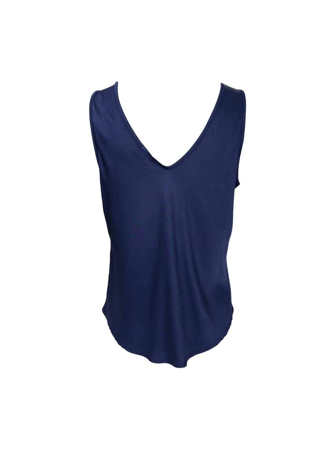 Black Colour - BC Mabel Double V-Neck top - Dark Blue