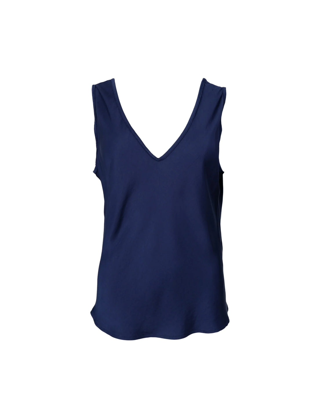 Black Colour - BC Mabel Double V-Neck top - Dark Blue