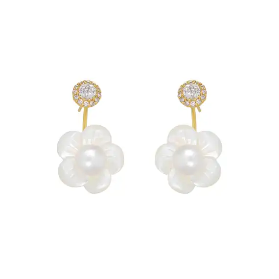 Nuni - Mabel Øreringe - Pearl - Onesize