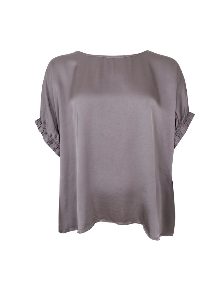 Black Colour - BC Mabel Blouse - Taupe - Onesize