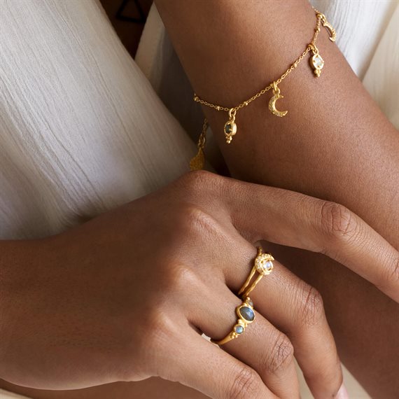 Ananda Soul - Manifest Your Dreams - Ring - Labradorite - Gold