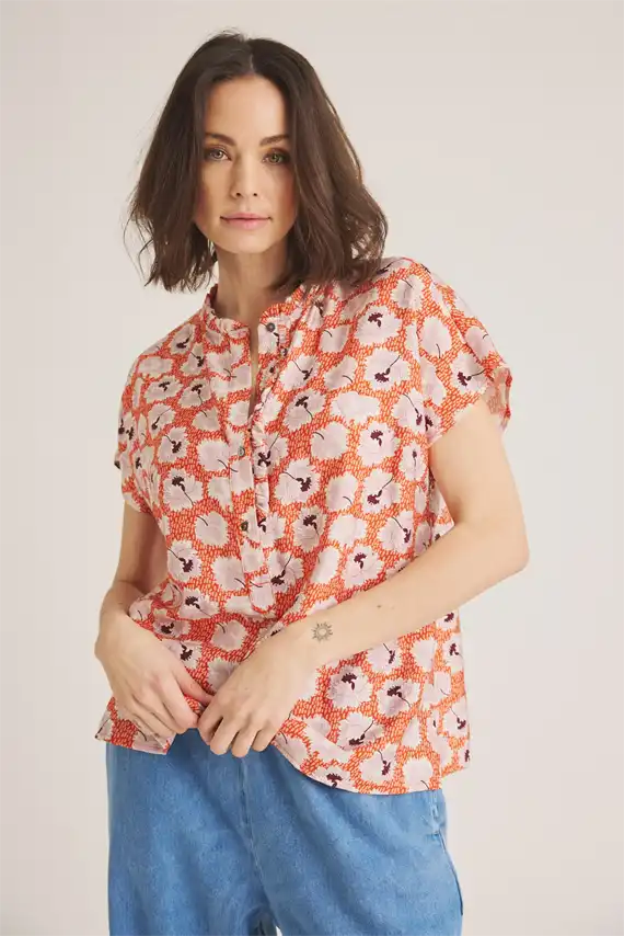 Luxzuz - Maritoana Blouse - Emberglow