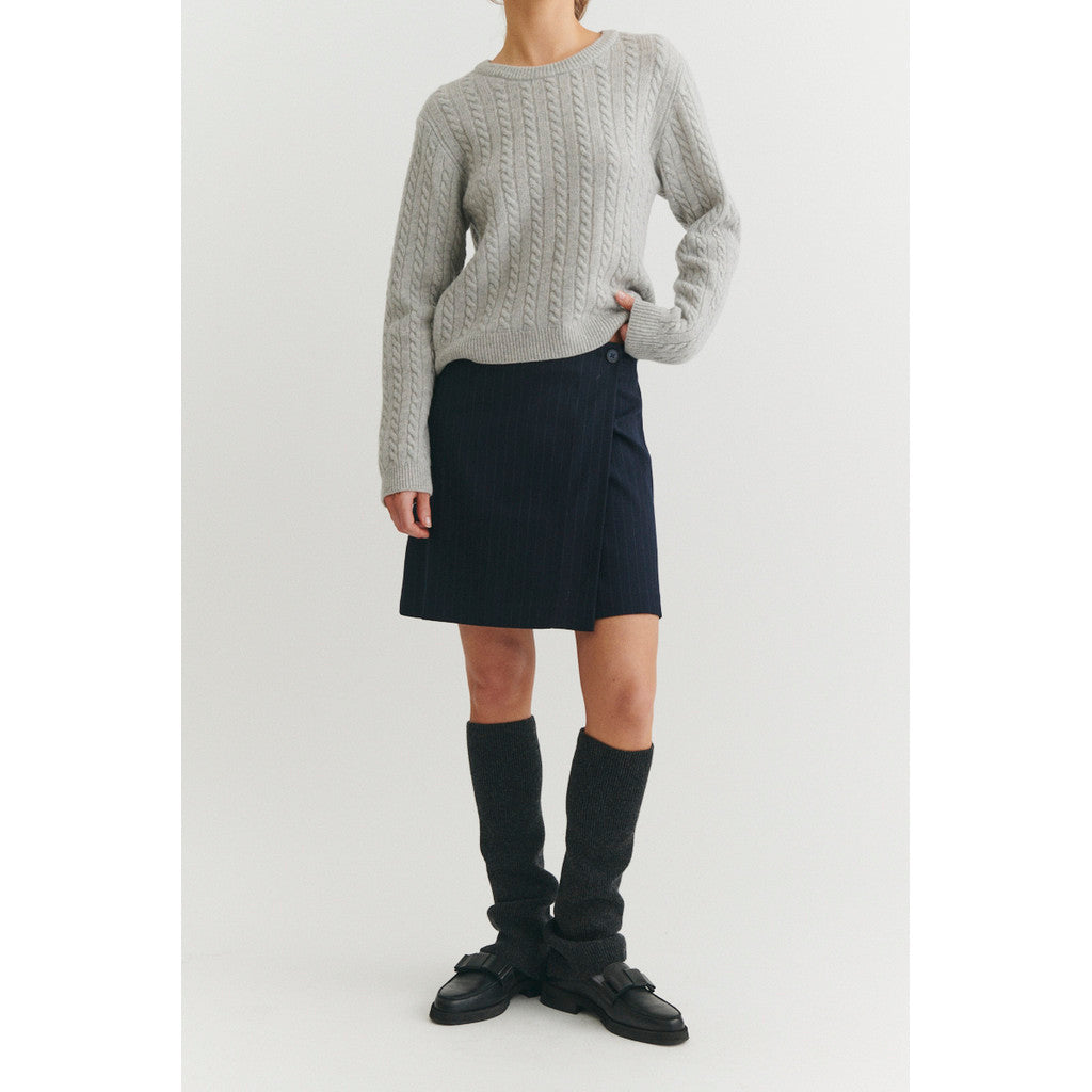 Basic Apparel - Marjo Wrap Nederdel - Sky Caption