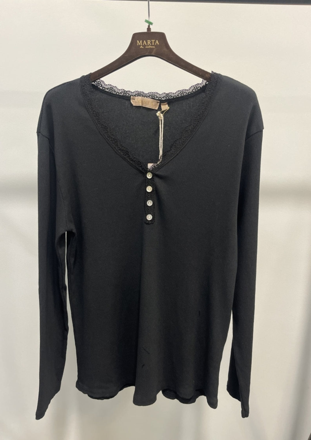 Marta - Calista LS T-shirt - Black