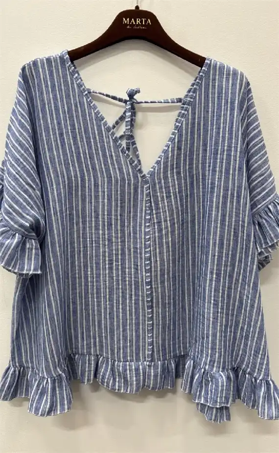 Marta - Matilda Top - Blue Jeans - Onesize