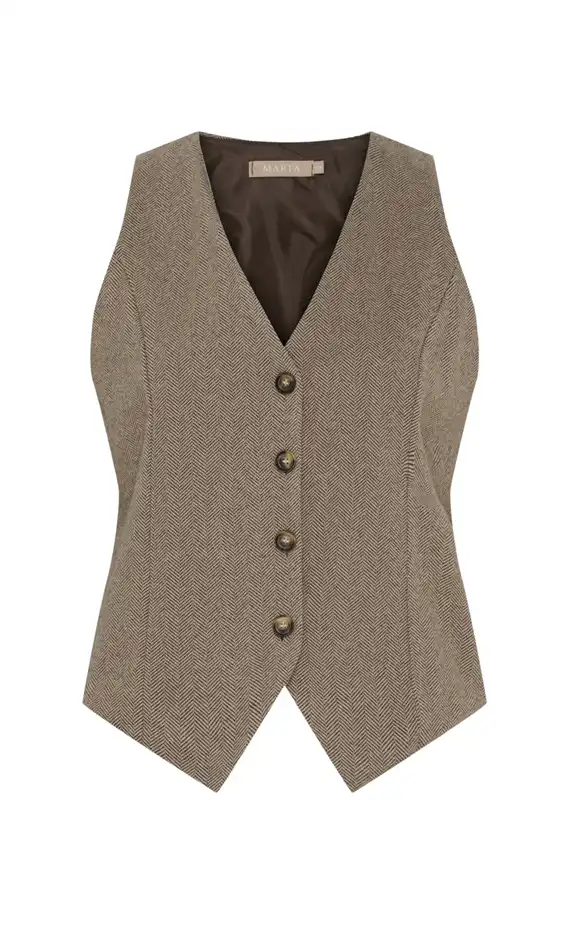 Marta - Ralney Vest - Brown
