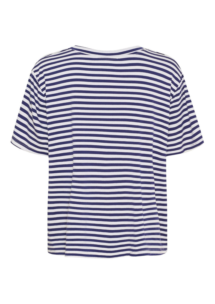 Marta - Enrica T-shirt - Blue Scuro Stripe