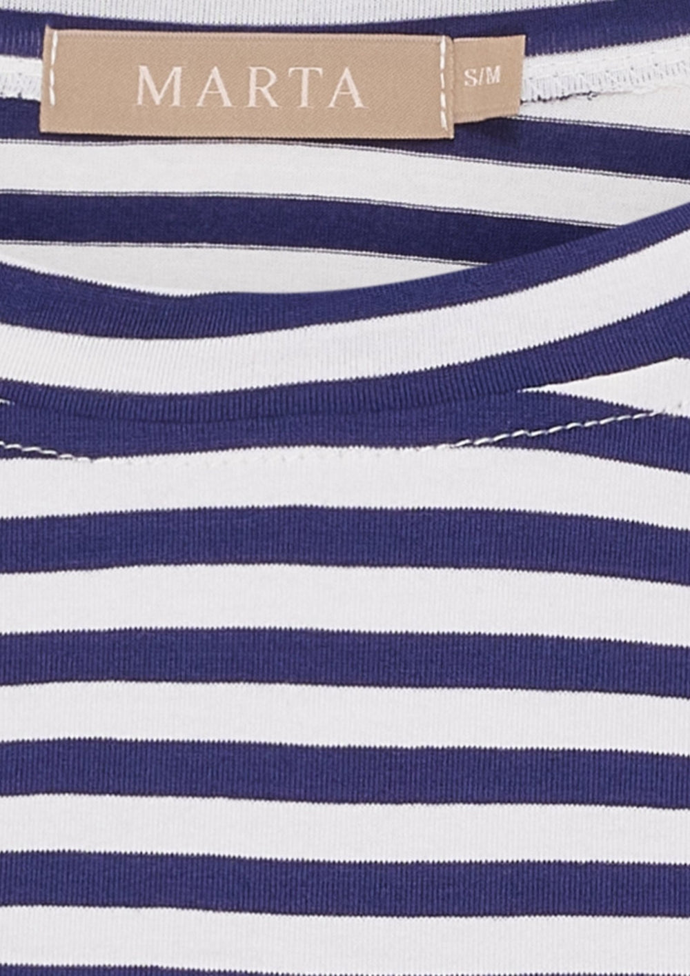 Marta - Enrica T-shirt - Blue Scuro Stripe