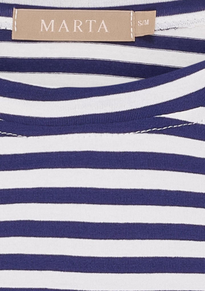 Marta - Enrica T-shirt - Blue Scuro Stripe