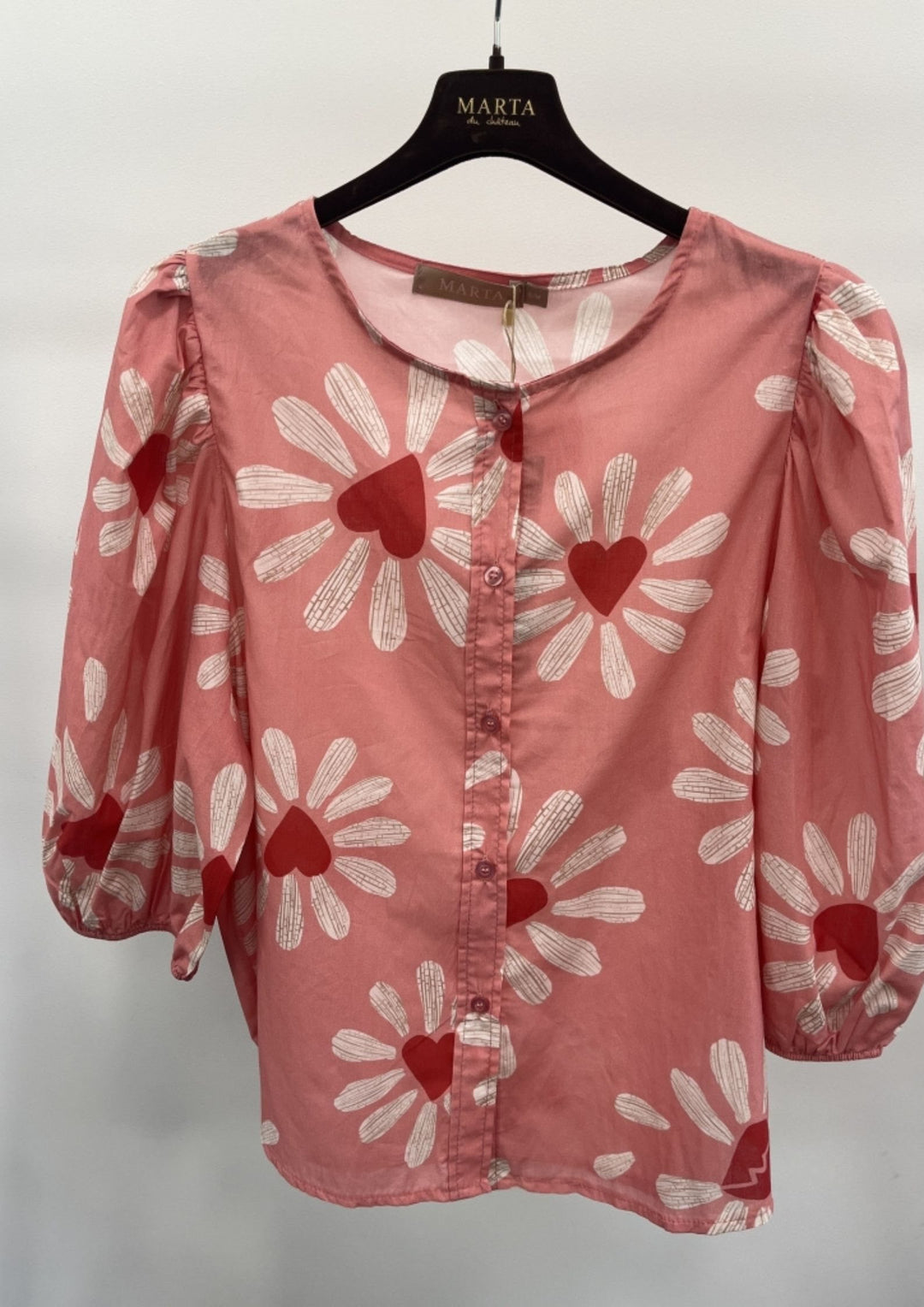 Marta - Freja Bluse - Rosa