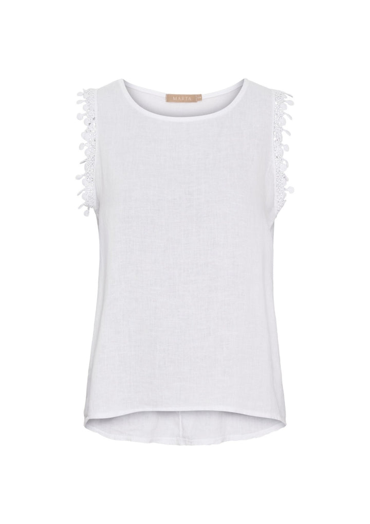 Marta - Holly Top - Optical White