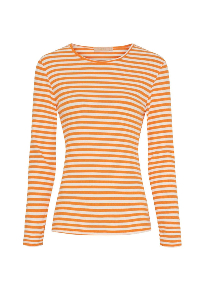 Marta - Josiane LS Tee - Arancio/greggio