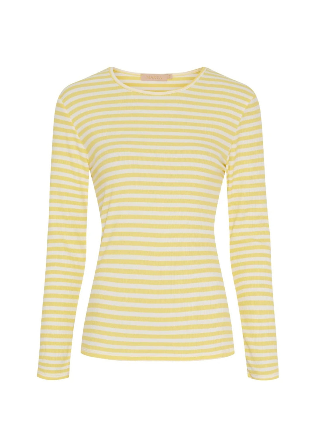 Marta - Josiane LS Tee - Giallo/greggio