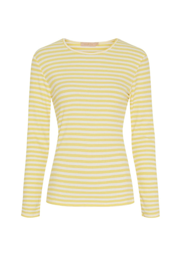Marta - Josiane LS Tee - Giallo/greggio