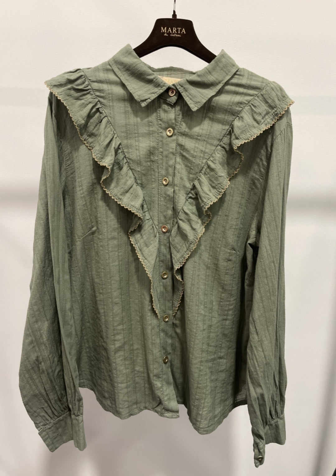 Marta - Laurette shirt - Military/beige
