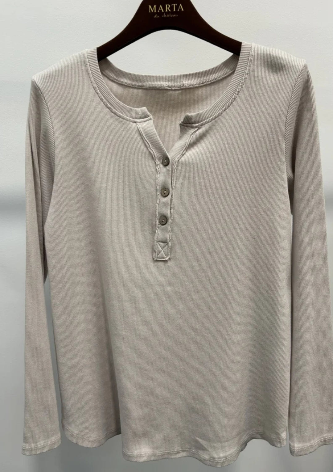 Marta - Magali LS T-shirt - Beige