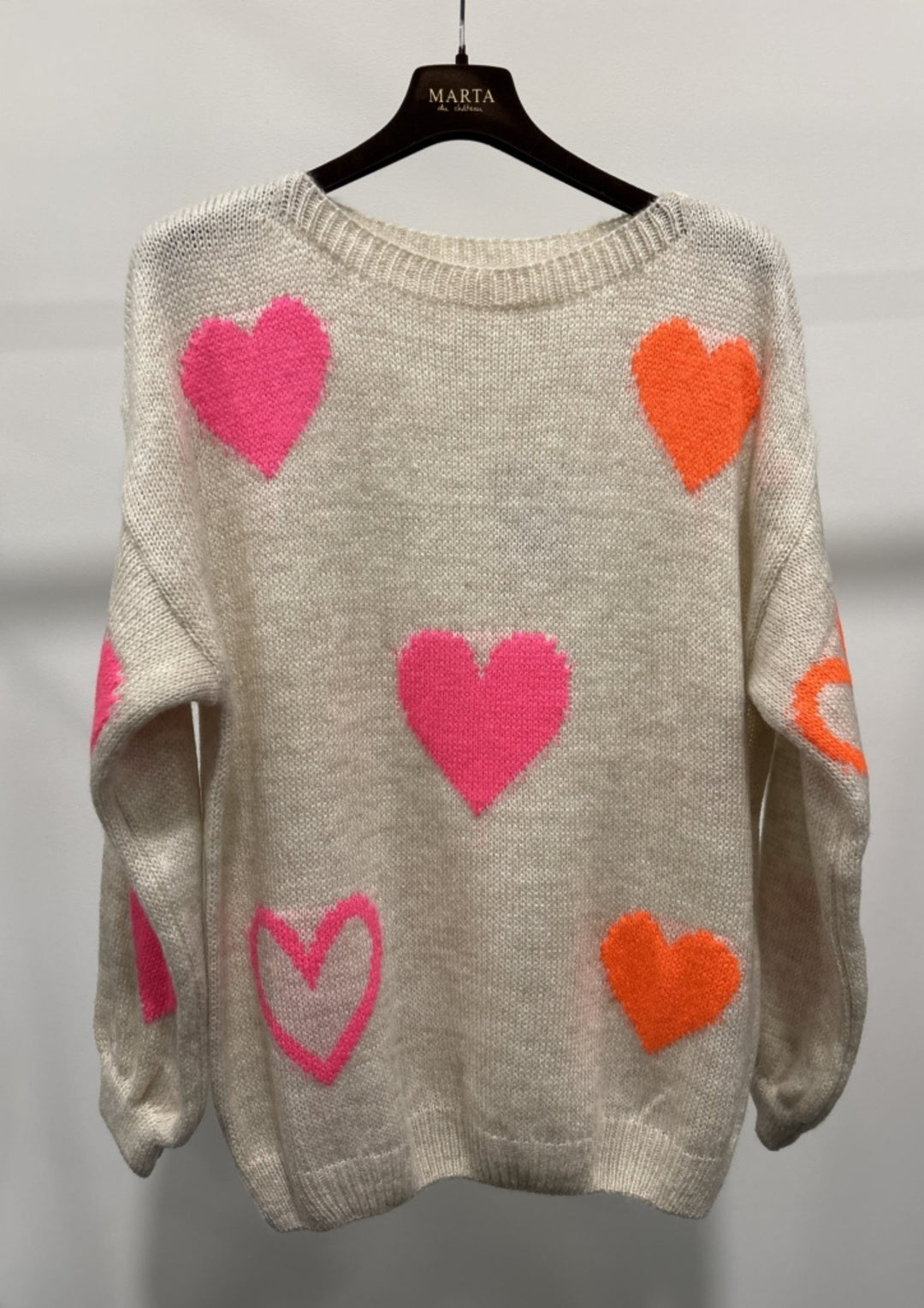 Marta - MdcAmarnte Strik - Beige/Pink/Orange