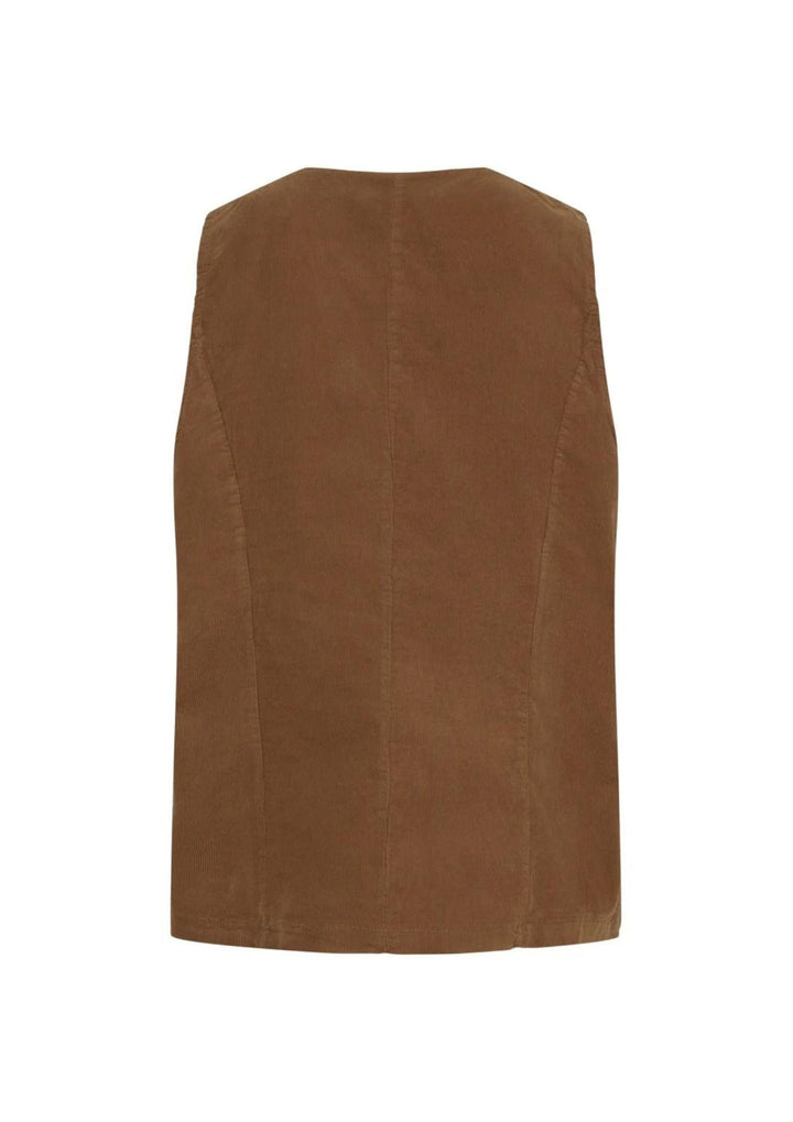 Marta - MdcHortense Vest - Dark Camel