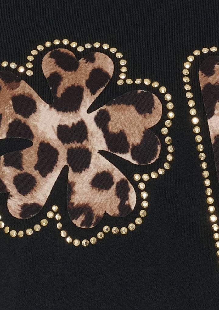 Marta - MdcInge Tee - Black Leo