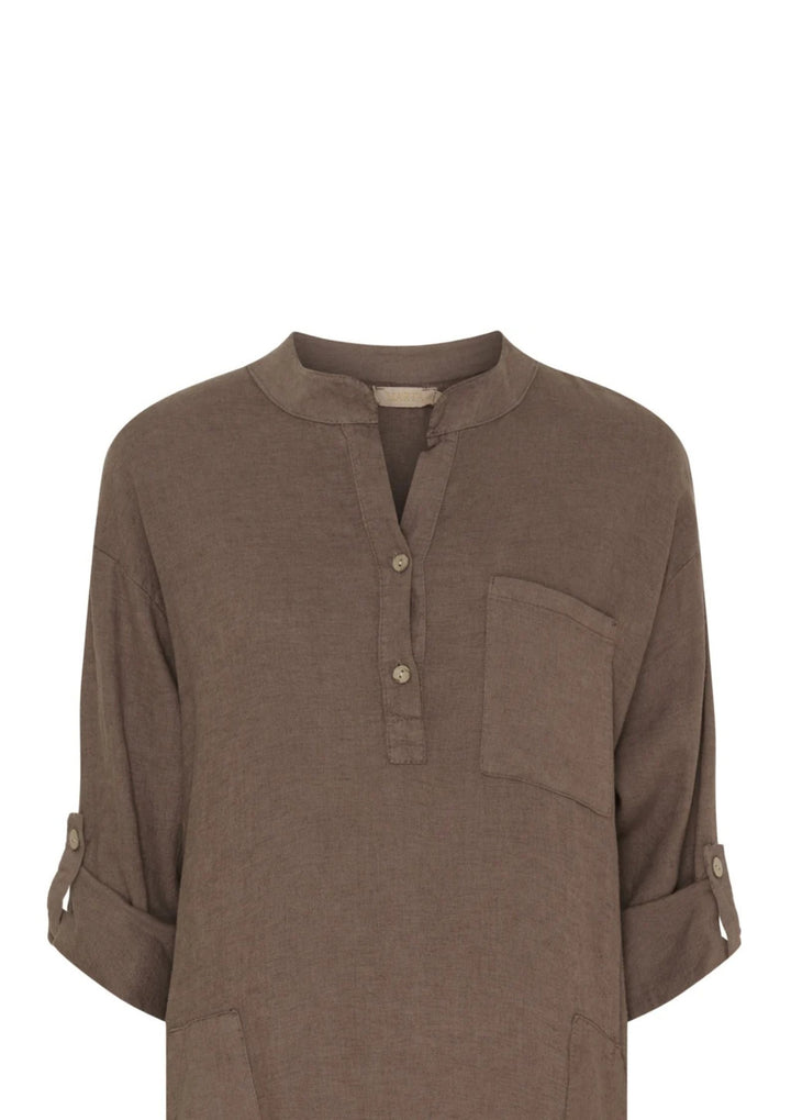Marta - MdcNess - Kjole - Cold brown