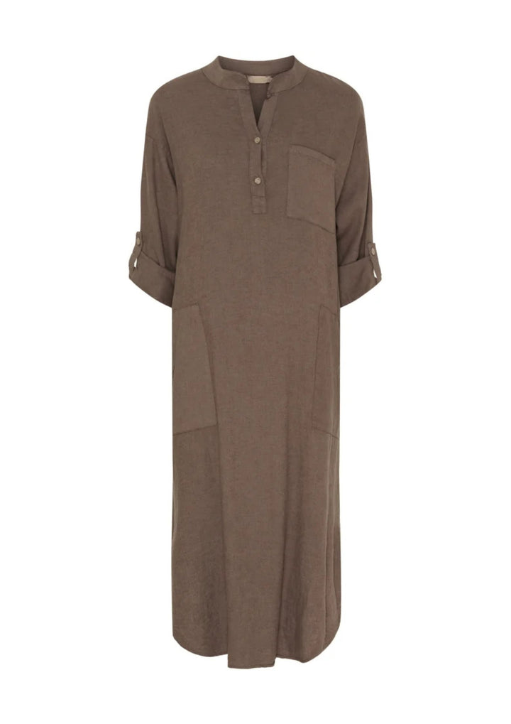 Marta - MdcNess - Kjole - Cold brown
