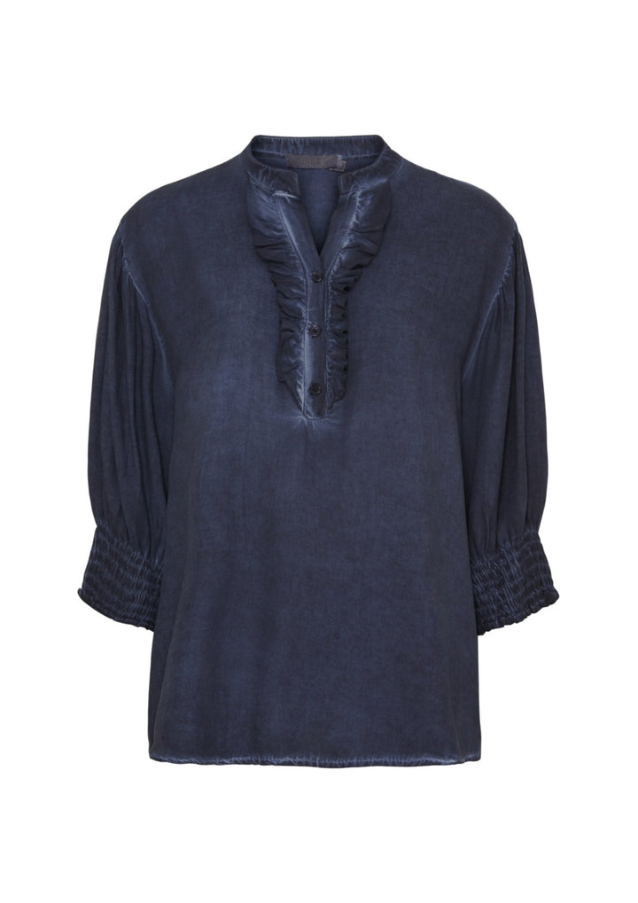 Marta - MdcUnnur Skjorte - Blue Scuro Cold Wash