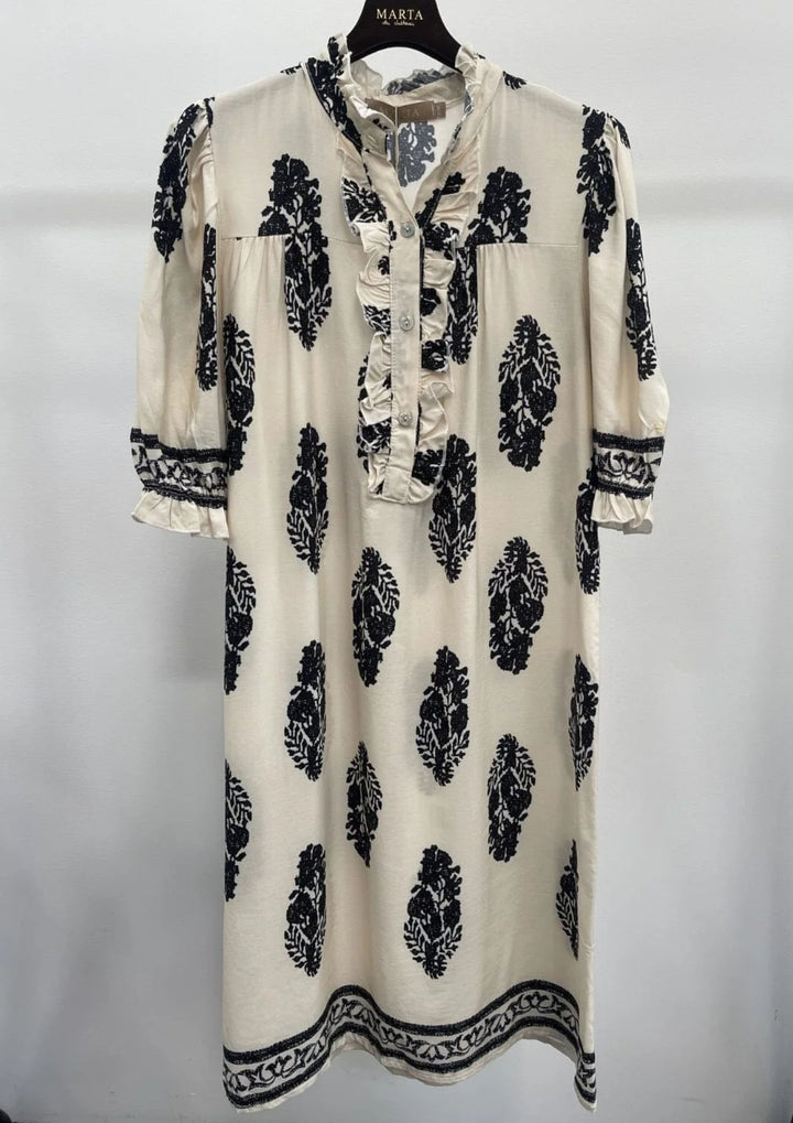 Marta - Naomi Kjole - Beige/Black