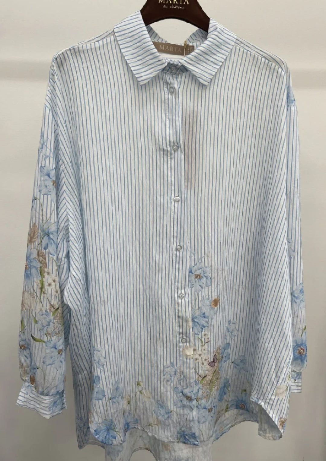 Marta - Patricia Skjorte - Celeste - Onesize