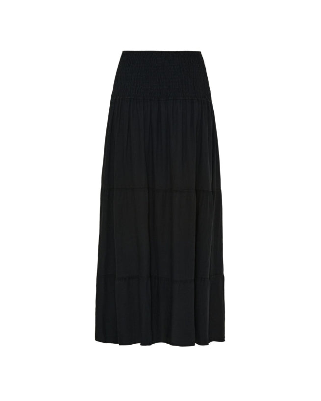 Marta - Princess Nederdel - Solid Black - Onesize
