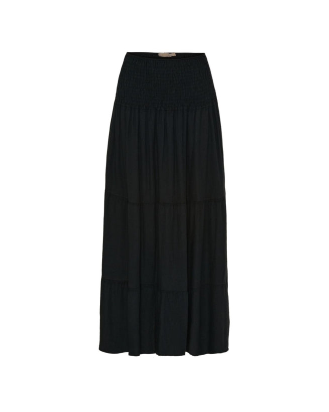 Marta - Princess Nederdel - Solid Black - Onesize