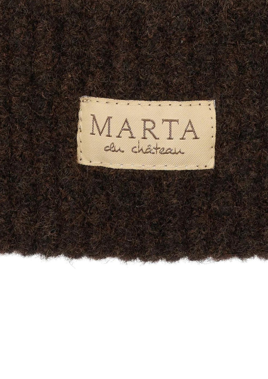 Marta - Rib Beanie Hue - Brown - Onesize