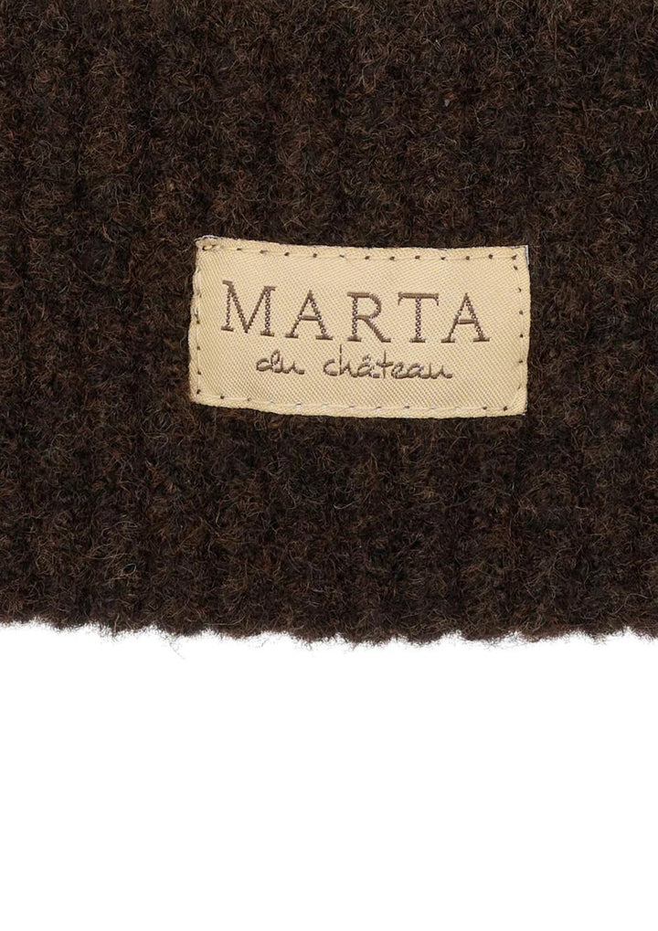 Marta - Rib Beanie Hue - Brown - Onesize