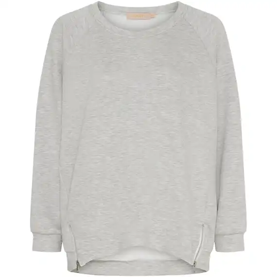 Marta - Cerise Sweatshirt - Grey Melange