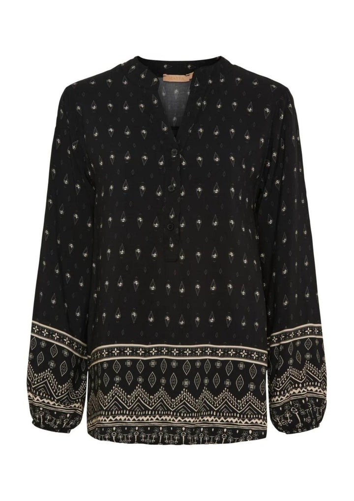 Marta - MdcChristelle Skjortebluse -  Black 1943tps