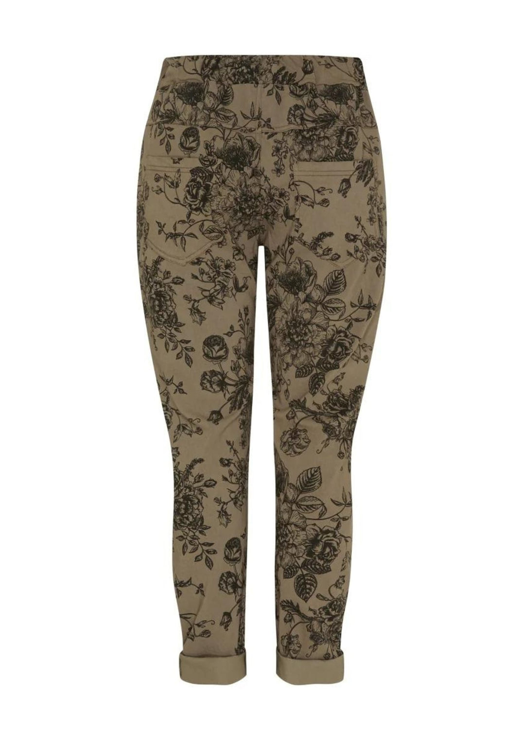 Marta - MdcRuberta Bukser - Fango Blk Flower
