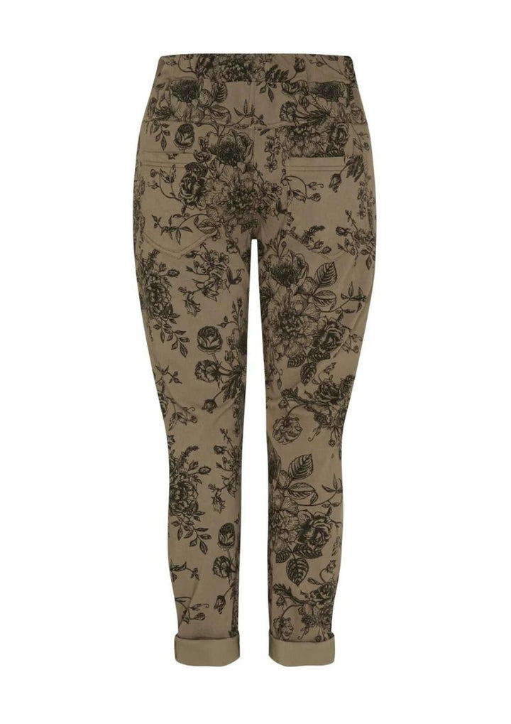 Marta - MdcRuberta Bukser - Fango Blk Flower