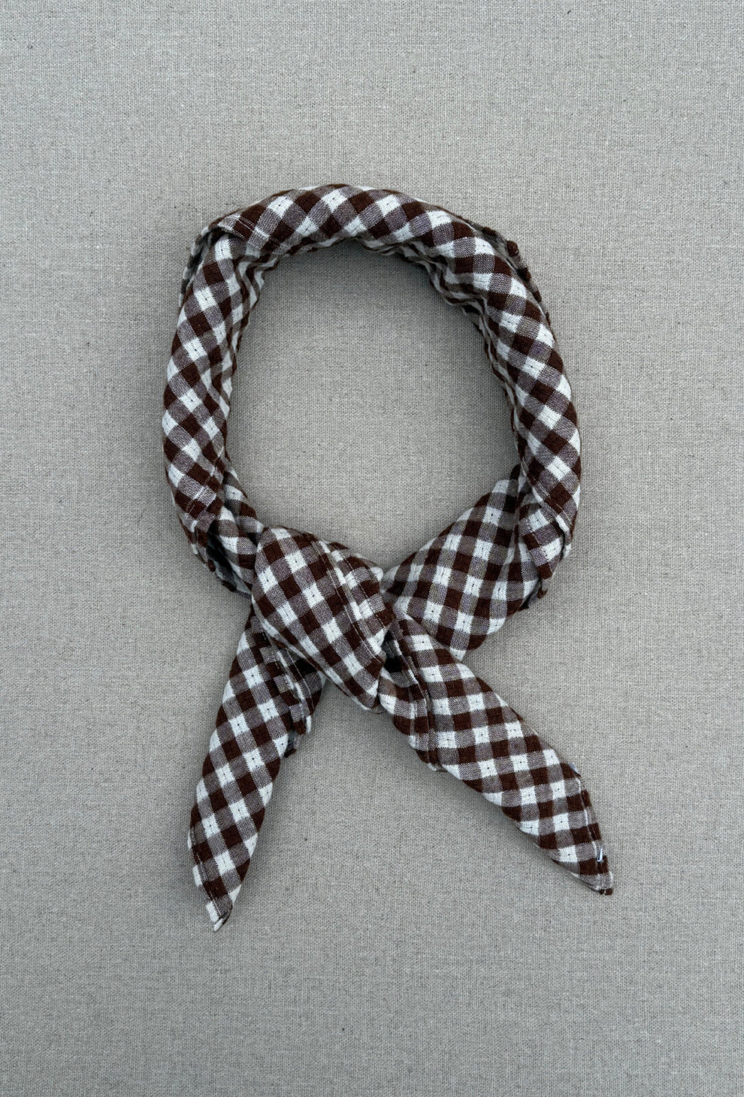 Boii - Meny Check Tørklæde - Brown/Off White - Onesize