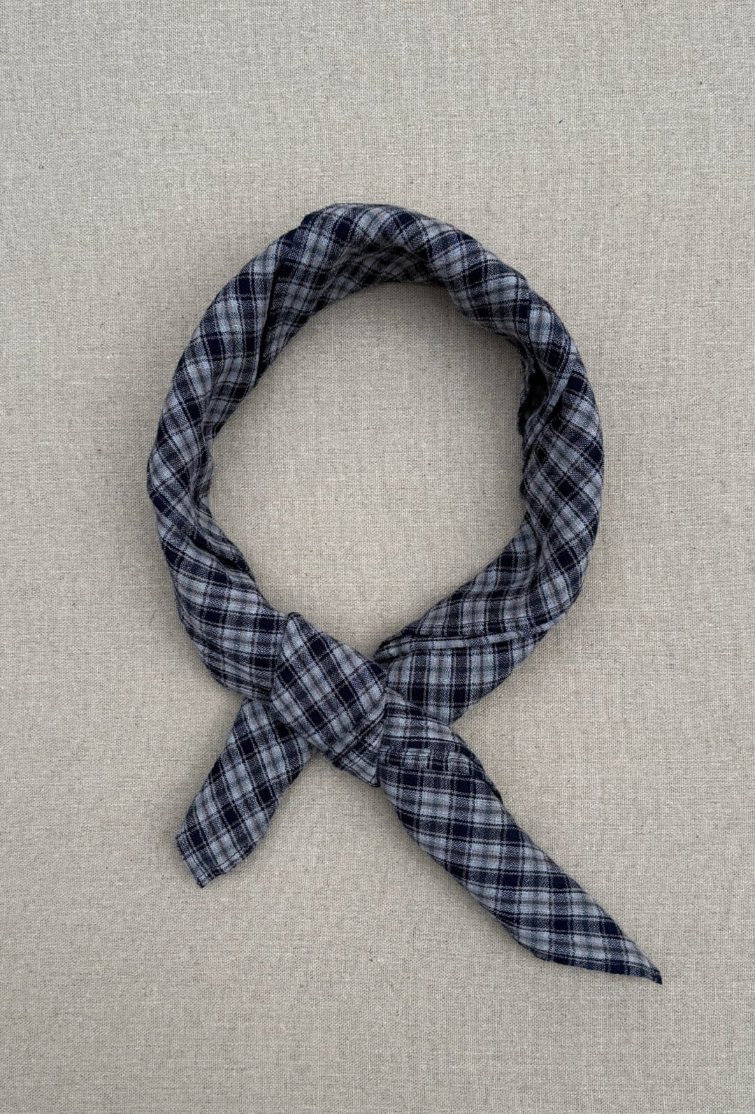 Boii - Meny Check Tørklæde - Grey/Navy - Onesize