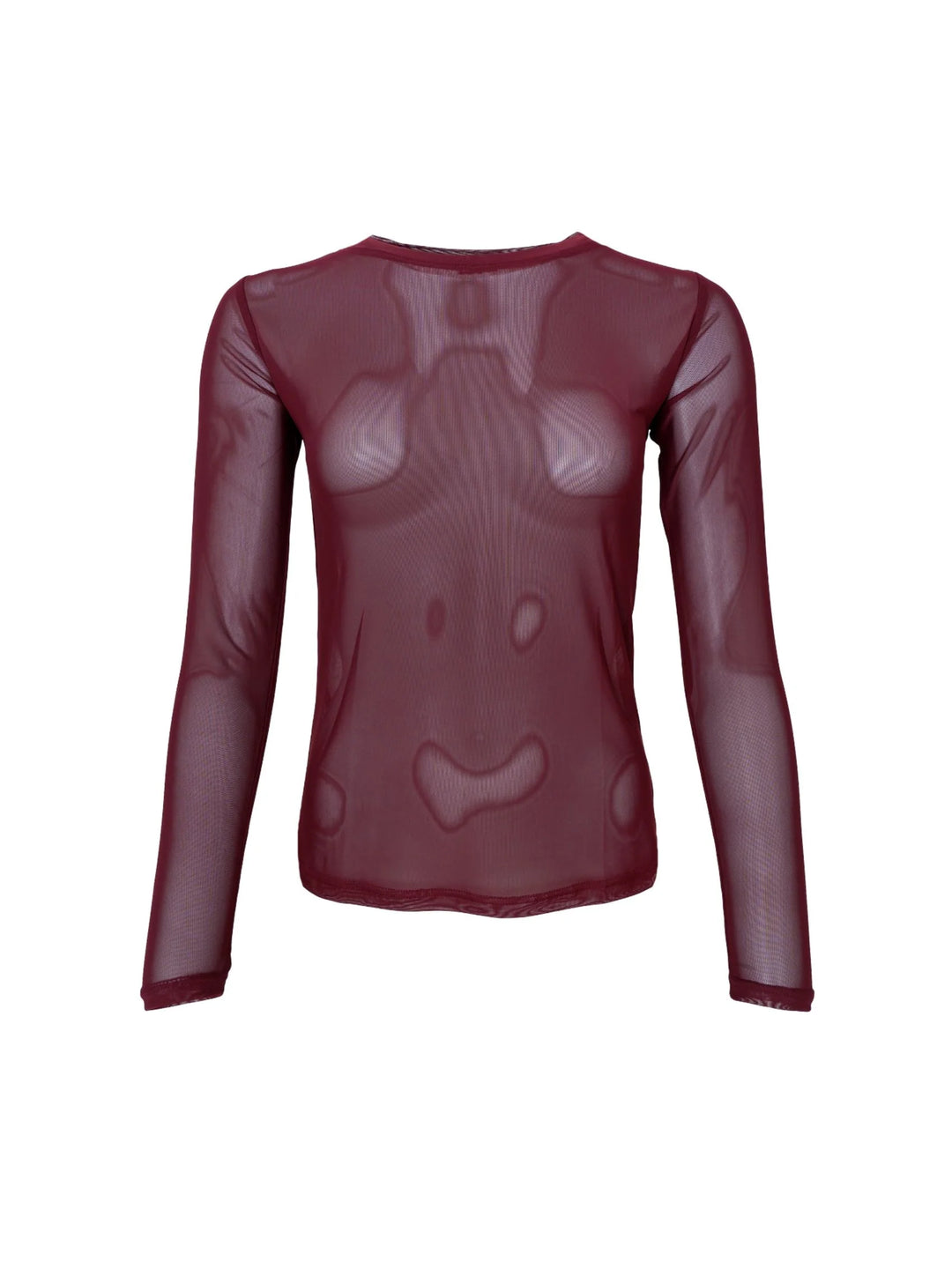 Black Colour - BC Annie Mesh Blouse - Plum
