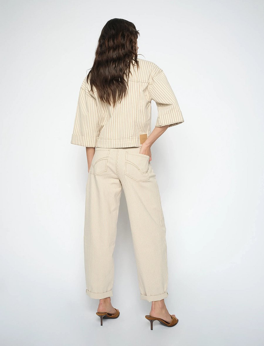 Mos Mosh - Hellen Stripe Bukser - Doeskin