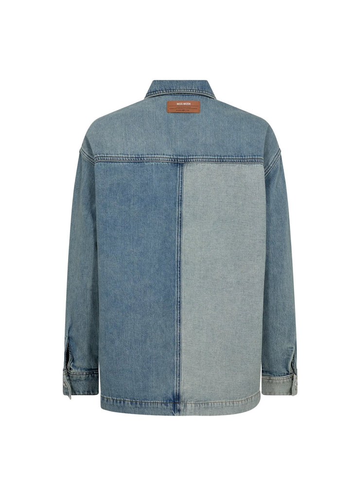Mos Mosh - Lydia Block Shirt - Mid Blue