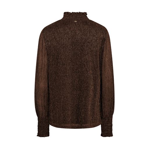 Mos Mosh - Ximena Glam LS blouse - Bracken