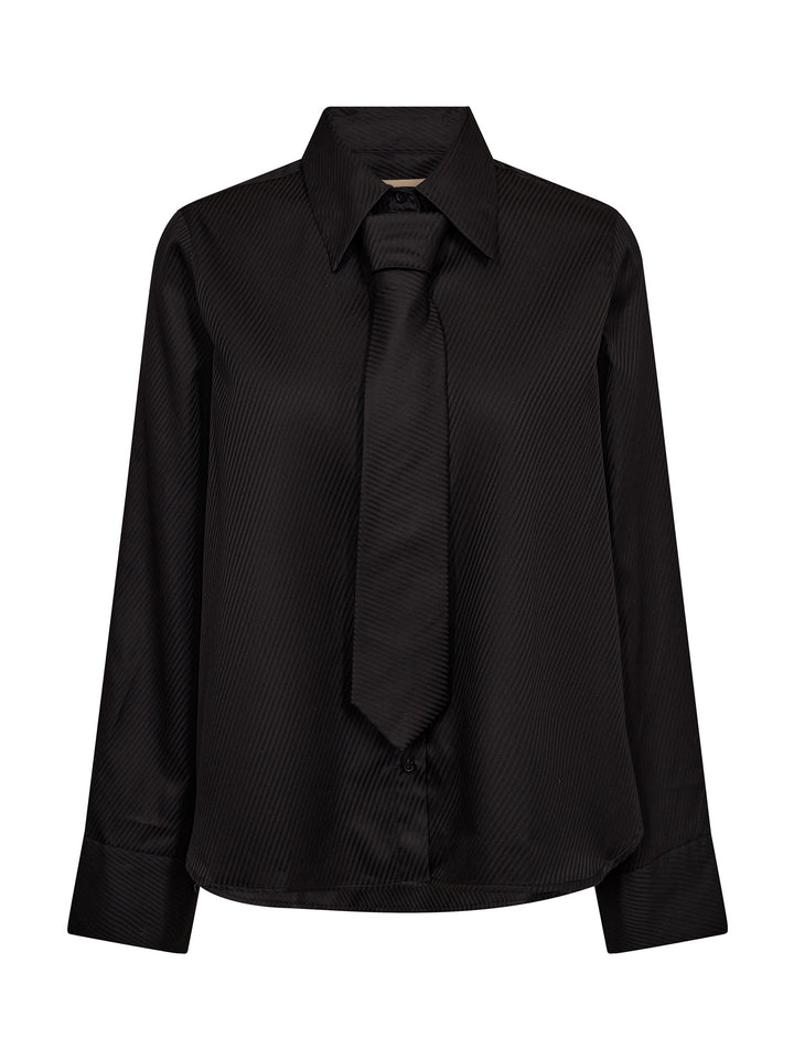 Mos Mosh Ayen Stripe Shirt - Black