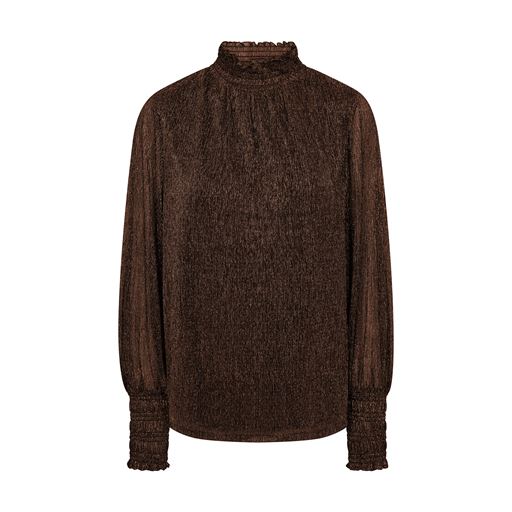 Mos Mosh - Ximena Glam LS blouse - Bracken