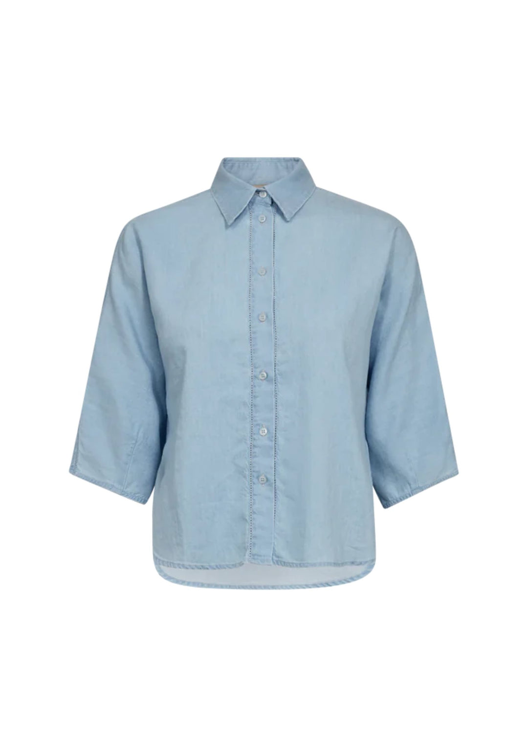 Mos Mosh - Angelina Denim Skjorte - Light Blue Denim